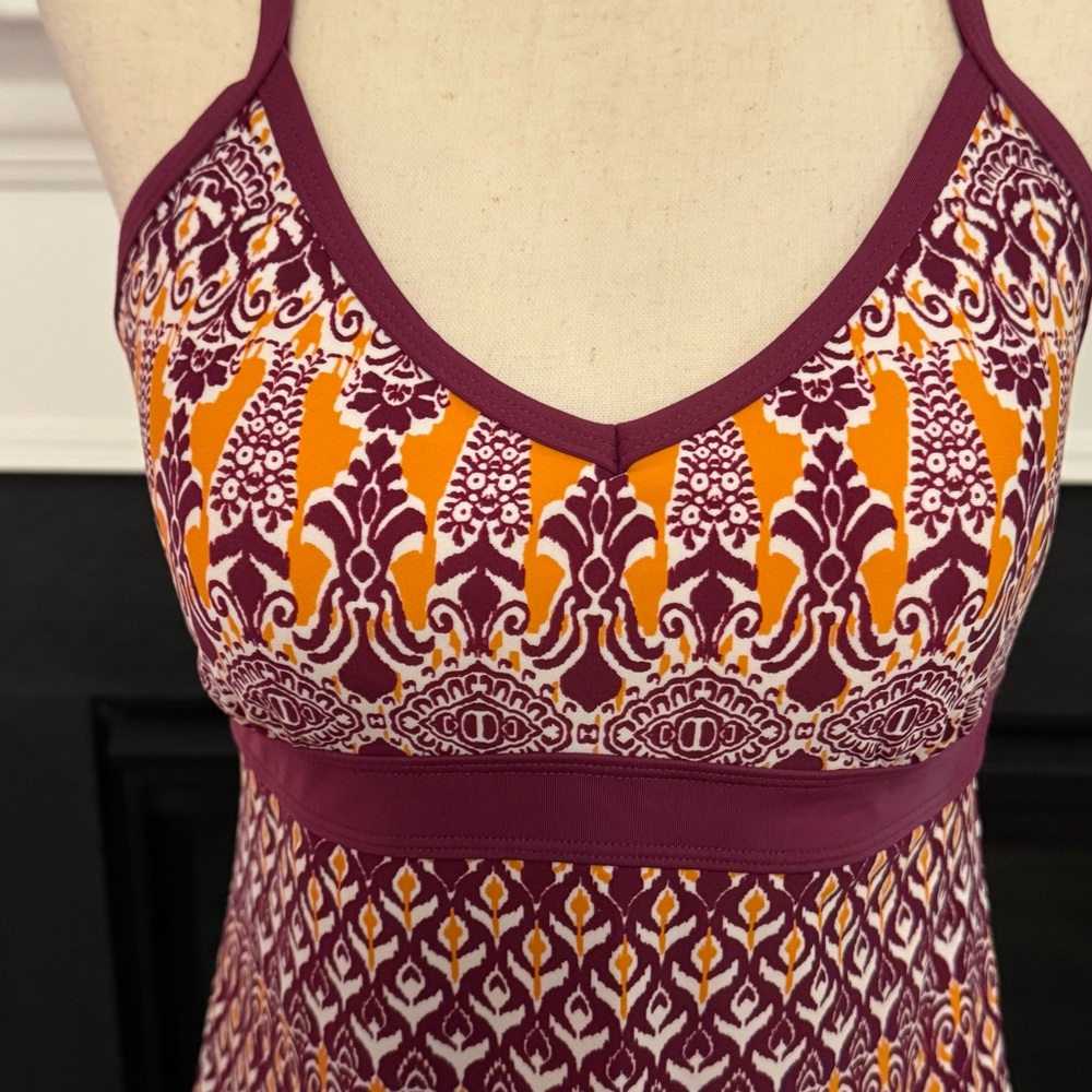 Athleta Printed Halter Cross-Back Dress – Size Small - Picture 3 of 12